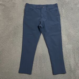 Public Rec Pants Mens 34x30 Blue Dealmaker Slim Straight Fit Chino Stretch